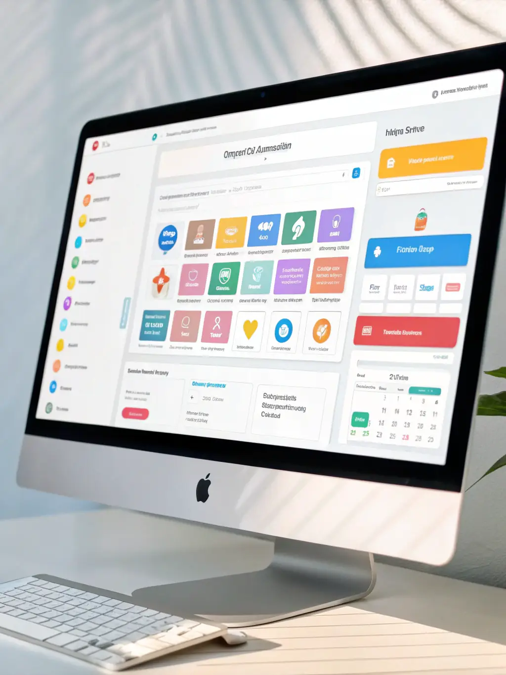 An interface displaying AI-powered marketing automation tools, showcasing how DigiTransform leverages technology to improve lead nurturing and conversion rates.